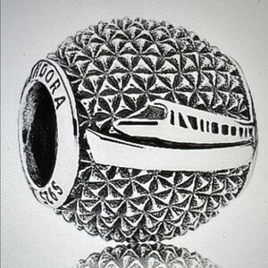 Disney Pandora Charm - Epcot - Spaceship Earth - Monorail - New in Box Retired